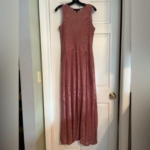 BCBG pink maxi dress
